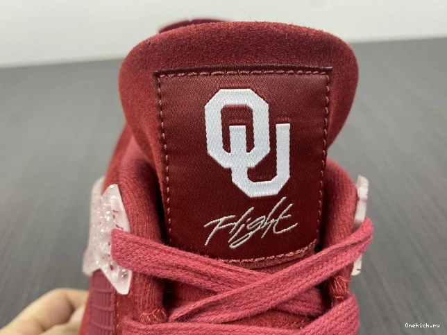 One Kick 4 PE Sooners Oklahoma Retro AJ4-904282 Jordan 0804